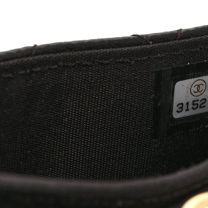 Chanel Caviar Quilted Boy Card Holder On Chain Black 7 of 11