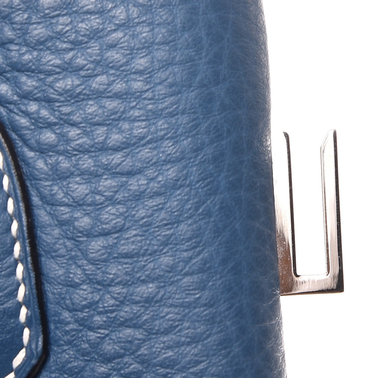 Hermes Taurillon Clemence Birkin 40 Bleu Thalassa 23 of 31