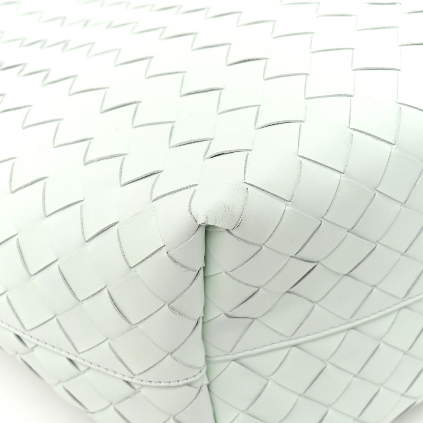 Calfskin Intrecciato Small Tote Bag Glacier