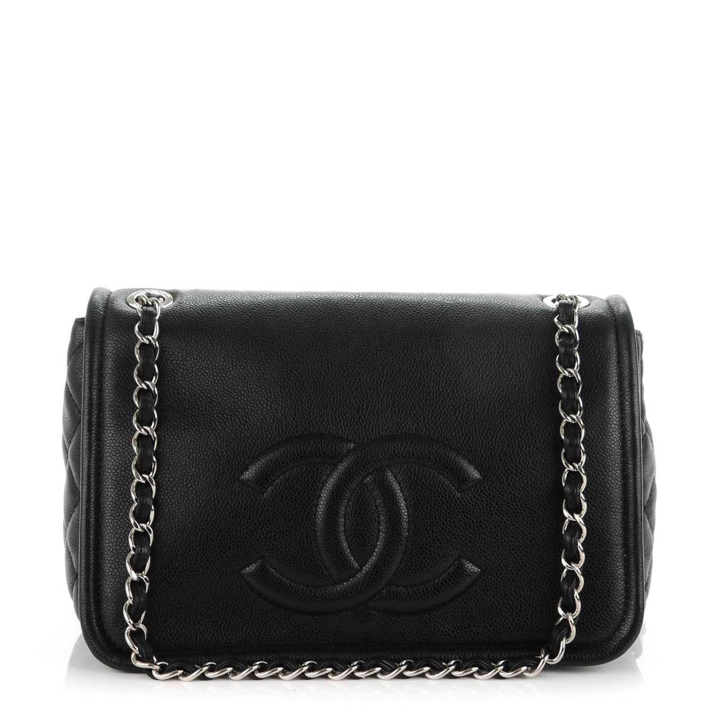 Caviar Timeless Large Flap Bag Black