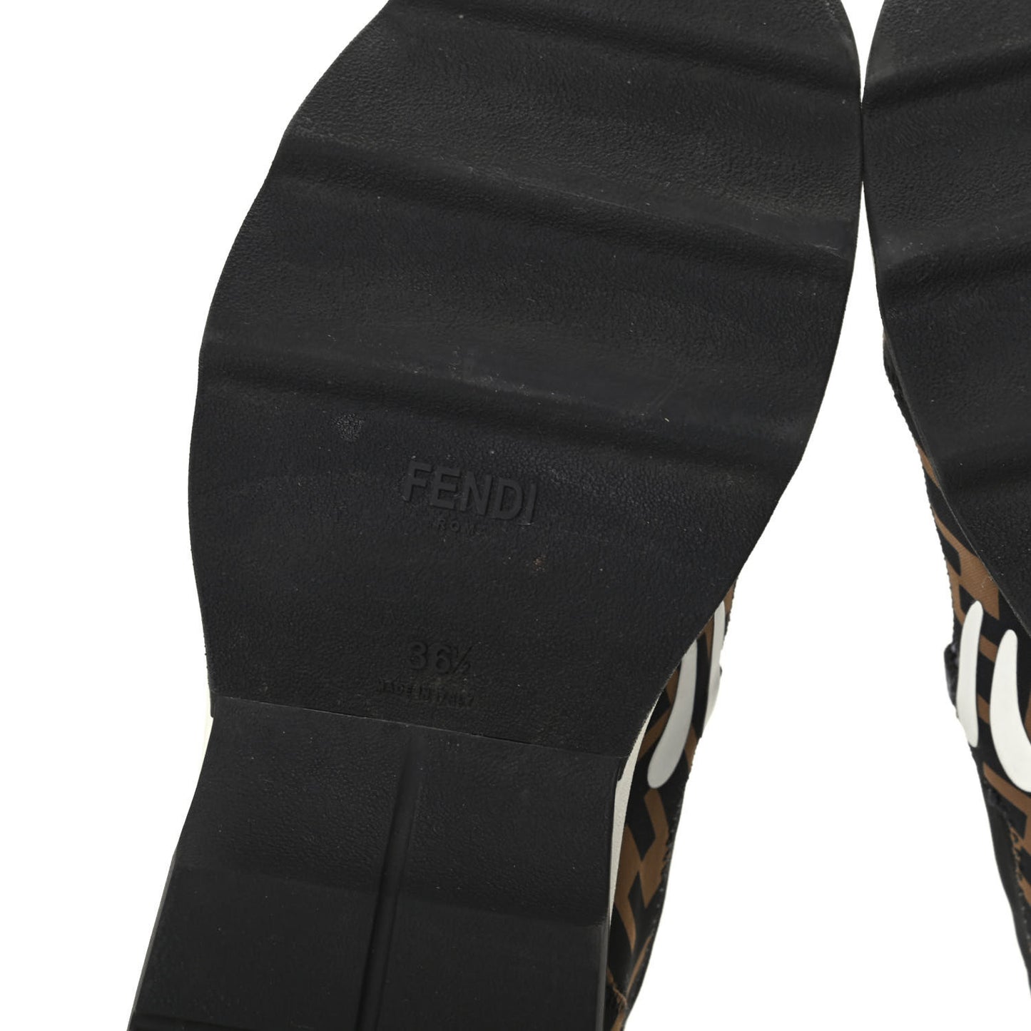 Technical Mesh Lycra FFreedom Patchwork Sneakers 36.5 Black Tobacco