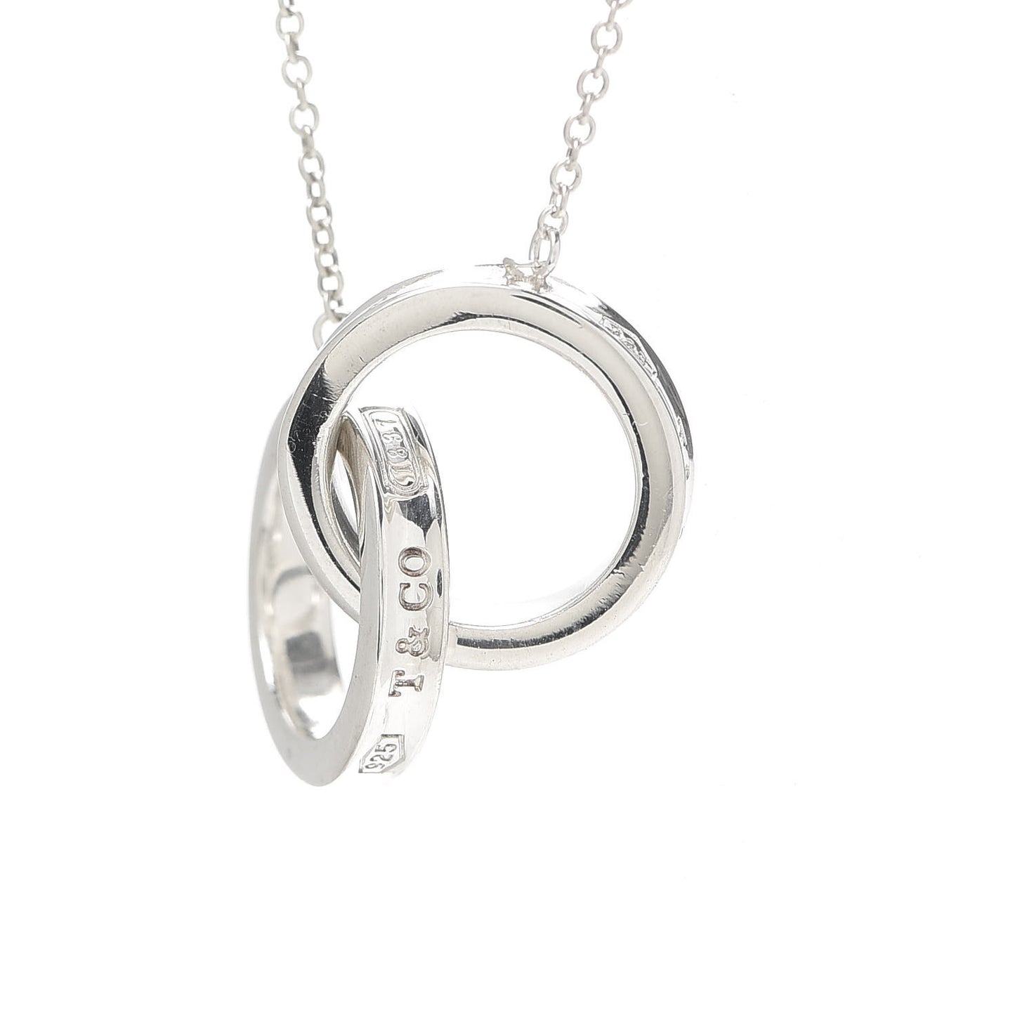 Sterling Silver 1837 Interlocking Circles Pendant Necklace