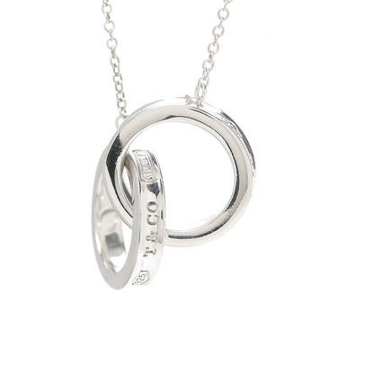 Tiffany Sterling Silver 1837 Interlocking Circles Pendant Necklace 4 of 6