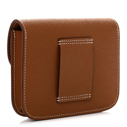 Hermes Epsom Constance Slim Wallet Gold 4 of 9