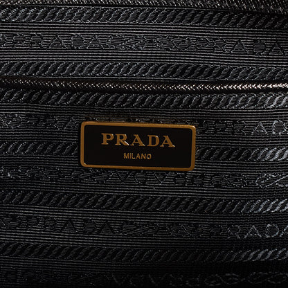 Prada Saffiano Lux Large Double Zip Tote Nero Black 6 of 10