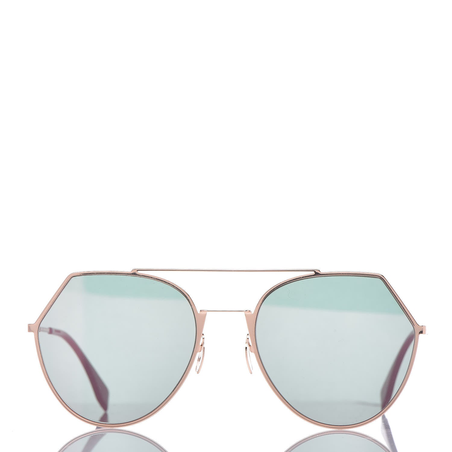 Fendi Metal Geometric Sunglasses FF 0194/S Gold 2 of 6