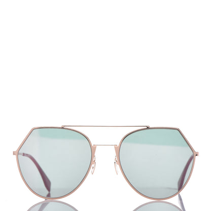 Fendi Metal Geometric Sunglasses FF 0194/S Gold 2 of 6