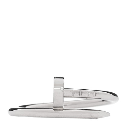 Cartier 18K White Gold Small Juste Un Clou Ring 54 7 1 of 7