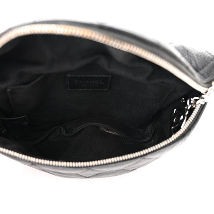 Chanel Grained Calfskin Quilted Waist Belt Bag Black 5 of 13