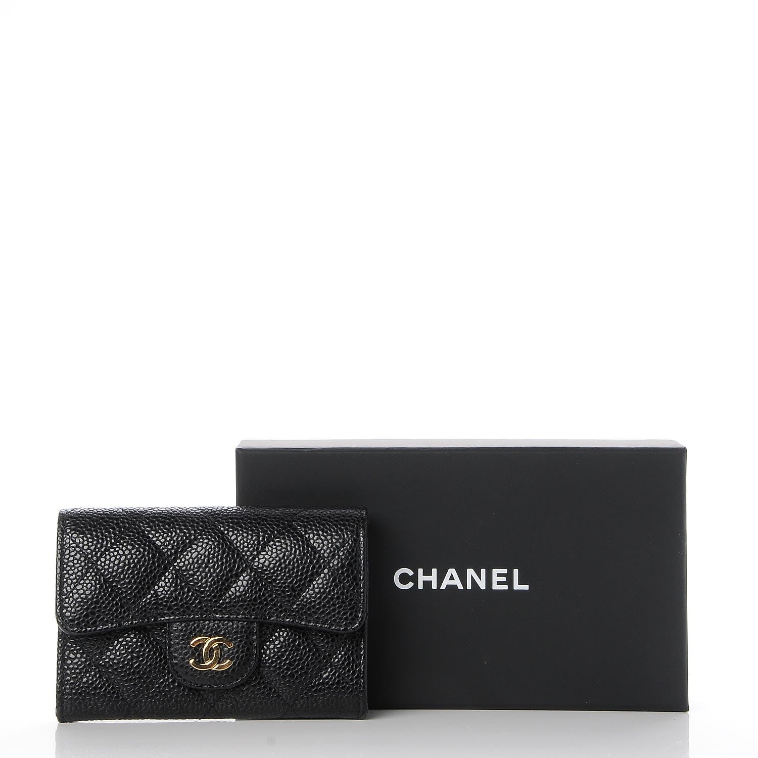 Chanel Caviar Quilted Flap Card Holder Black 9 of 9