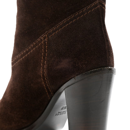 Gucci Suede Knee High Boots 36.5 Brown 15 of 20