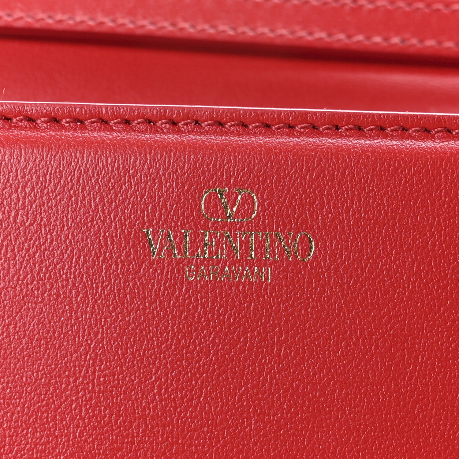 Valentino Garavani Calfskin Enamel Vlogo Loco Shoulder Bag Rouge Pur 6 of 12