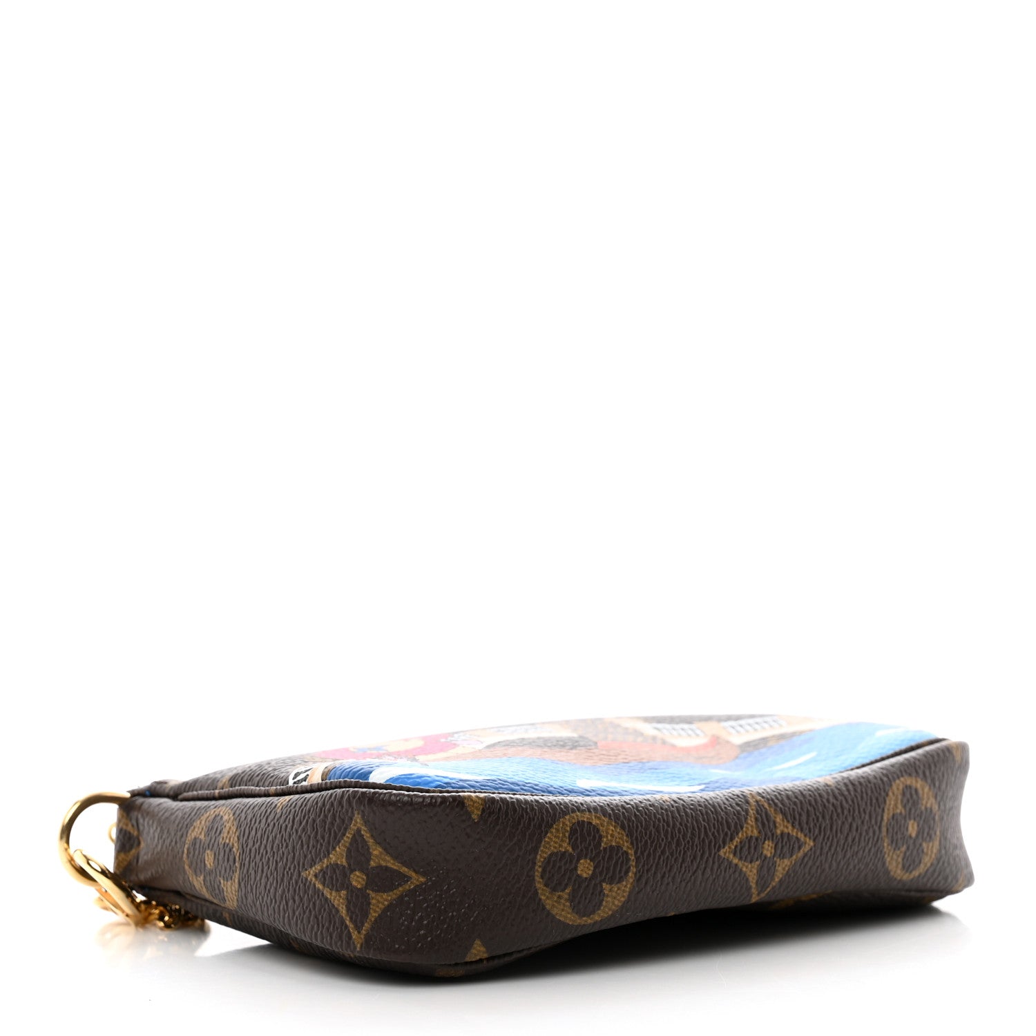 Louis Vuitton Monogram 2019 Christmas Animation Mini Venice Pochette Accessories Blue 4 of 7