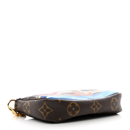 Louis Vuitton Monogram 2019 Christmas Animation Mini Venice Pochette Accessories Blue 4 of 7