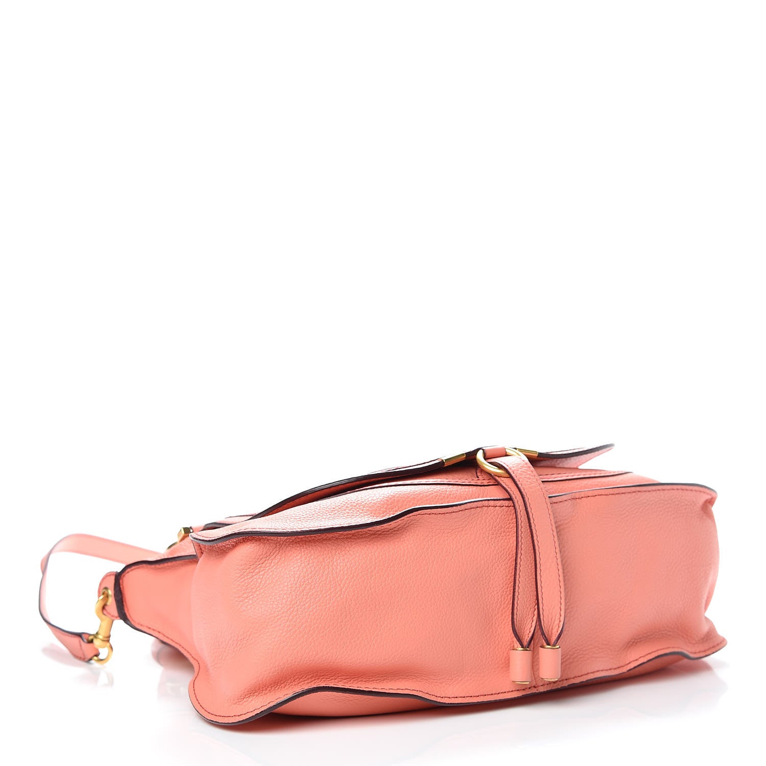 Chloe Calfskin Medium Marcie Satchel Coral Pop 5 of 12