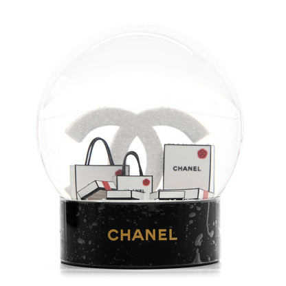 Chanel Glass CC Shopping Bag Snow Globe 1 of 8