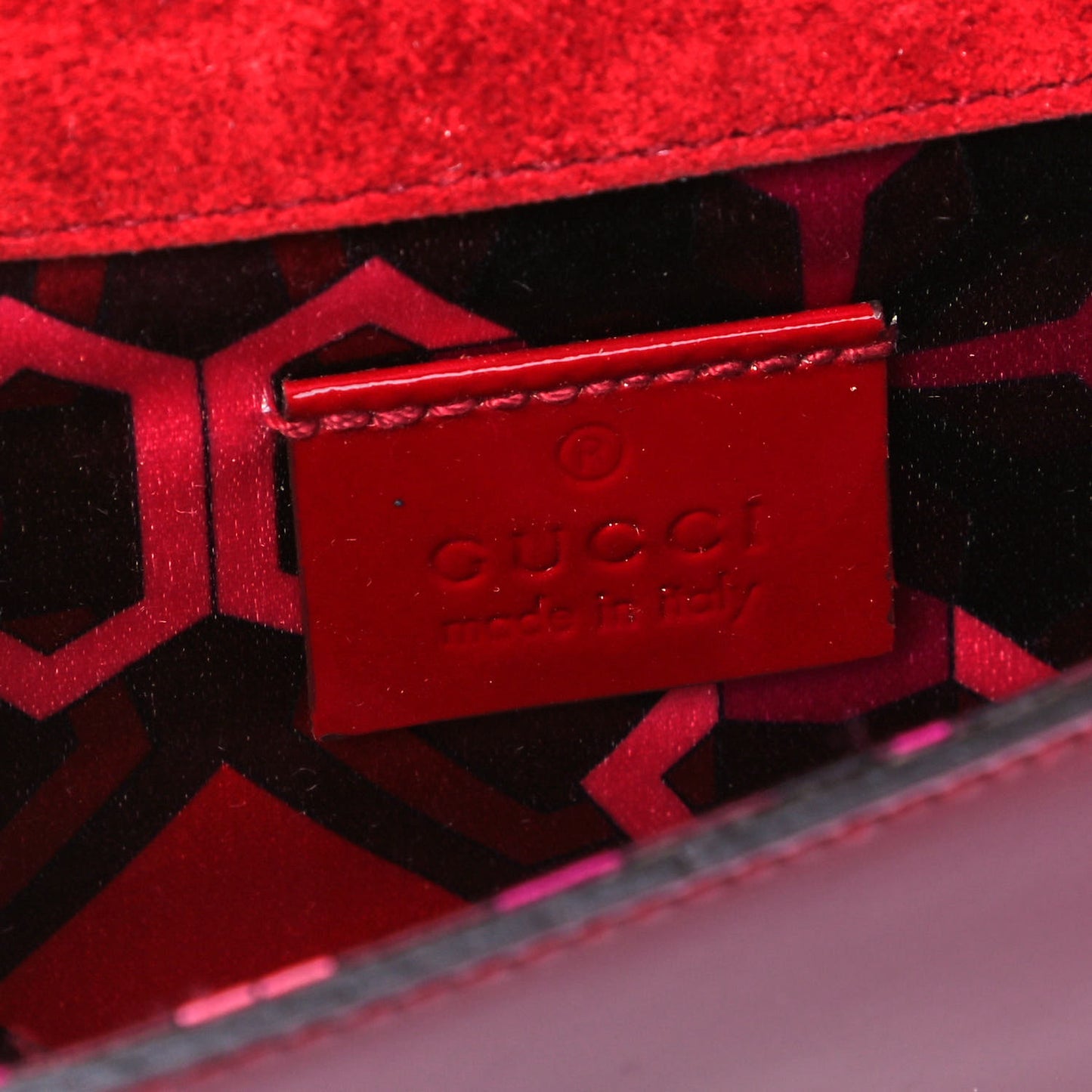 Patent Romy Clutch Red