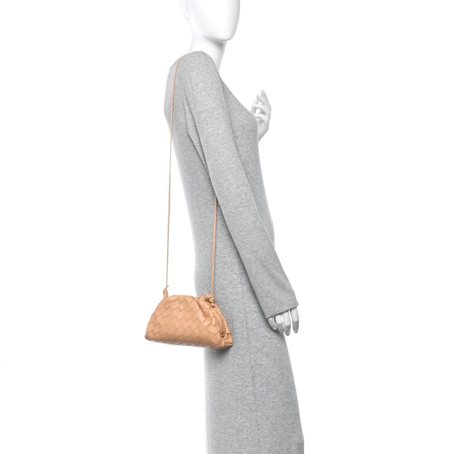 Bottega Veneta Nappa Intrecciato The Mini Pouch Almond 2 of 10