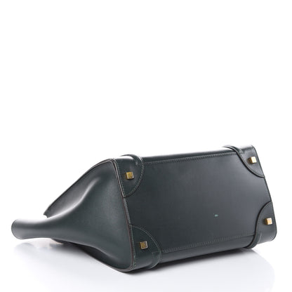 Celine Smooth Calfskin Mini Luggage Emerald 4 of 11