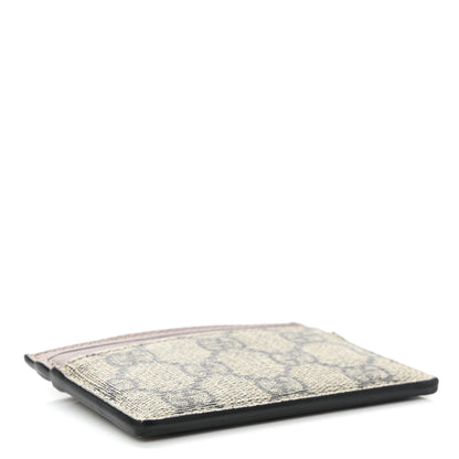 Gucci GG Supreme Monogram Calfskin Card Holder Beige Ebony Cuir 4 of 6