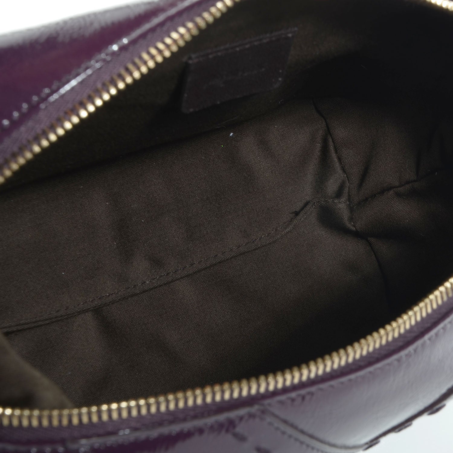 Saint Laurent Patent Muse Cosmetic Case Purple 5 of 7