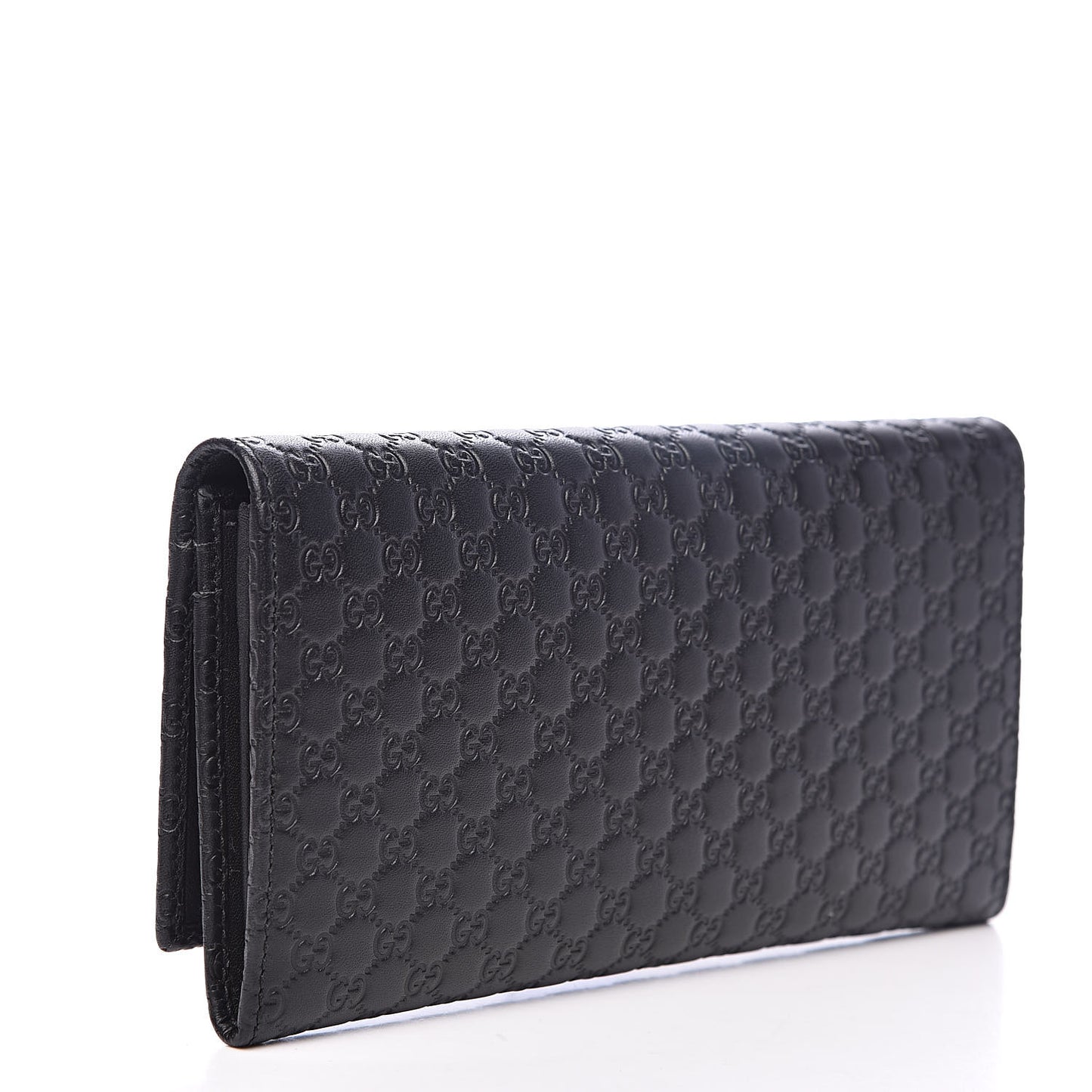 Soft Microguccissima Continental Wallet Black