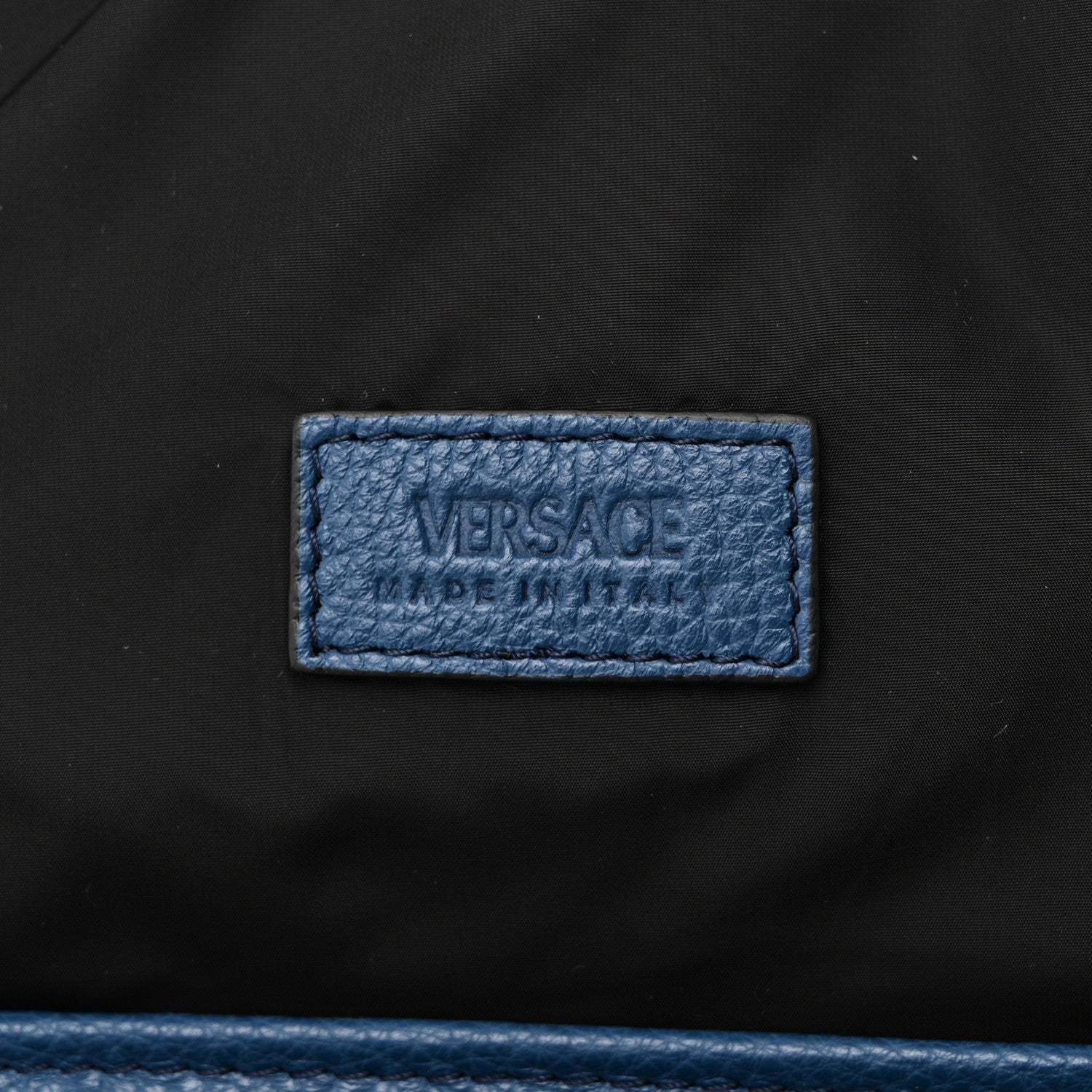Versace Calfskin Sling Backpack Blue 6 of 9