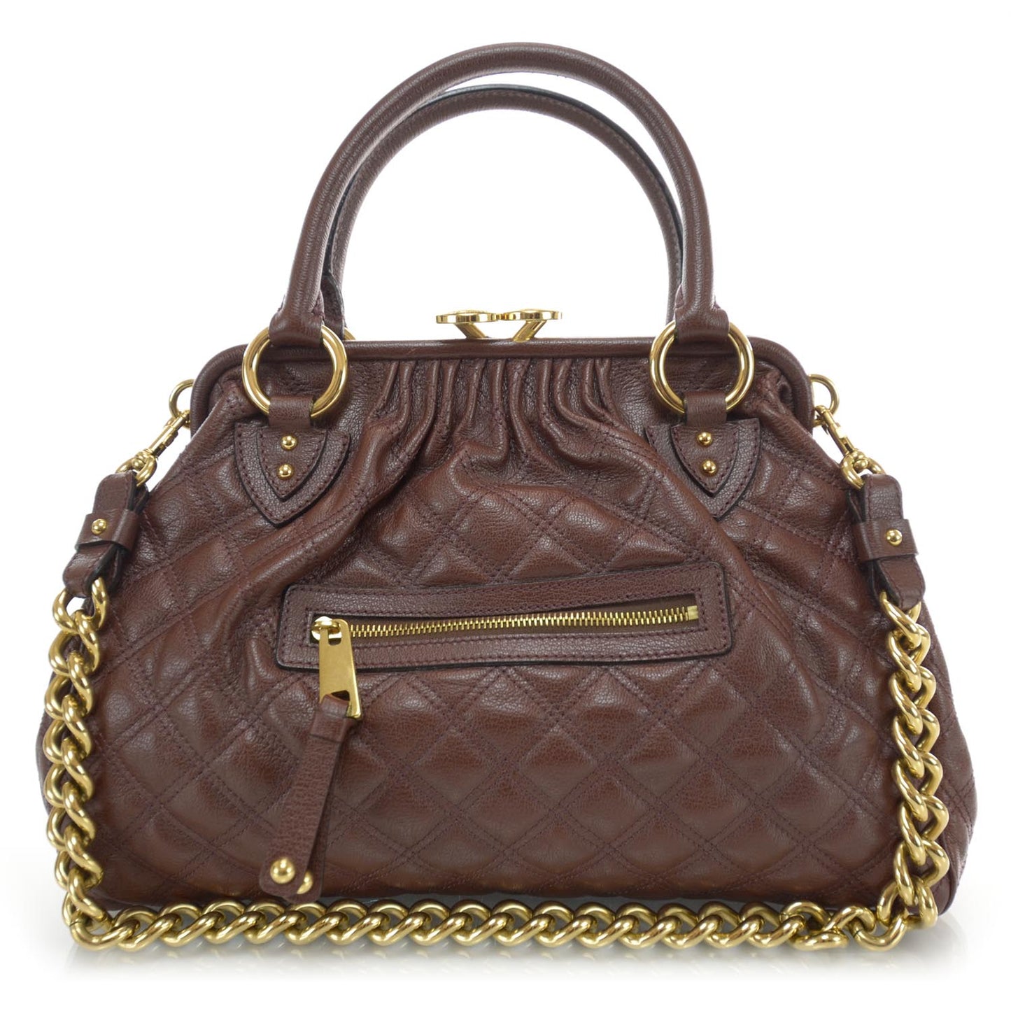 Quilted Leather Stam Cognac