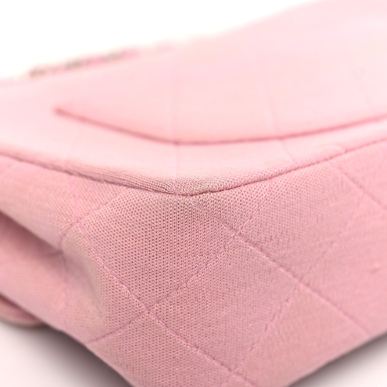 Chanel Jersey Quilted Small Single Flap Pink 11 of 14