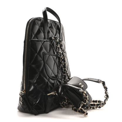 Chanel Shiny Calfskin My Pocket Backpack Black 3 of 10
