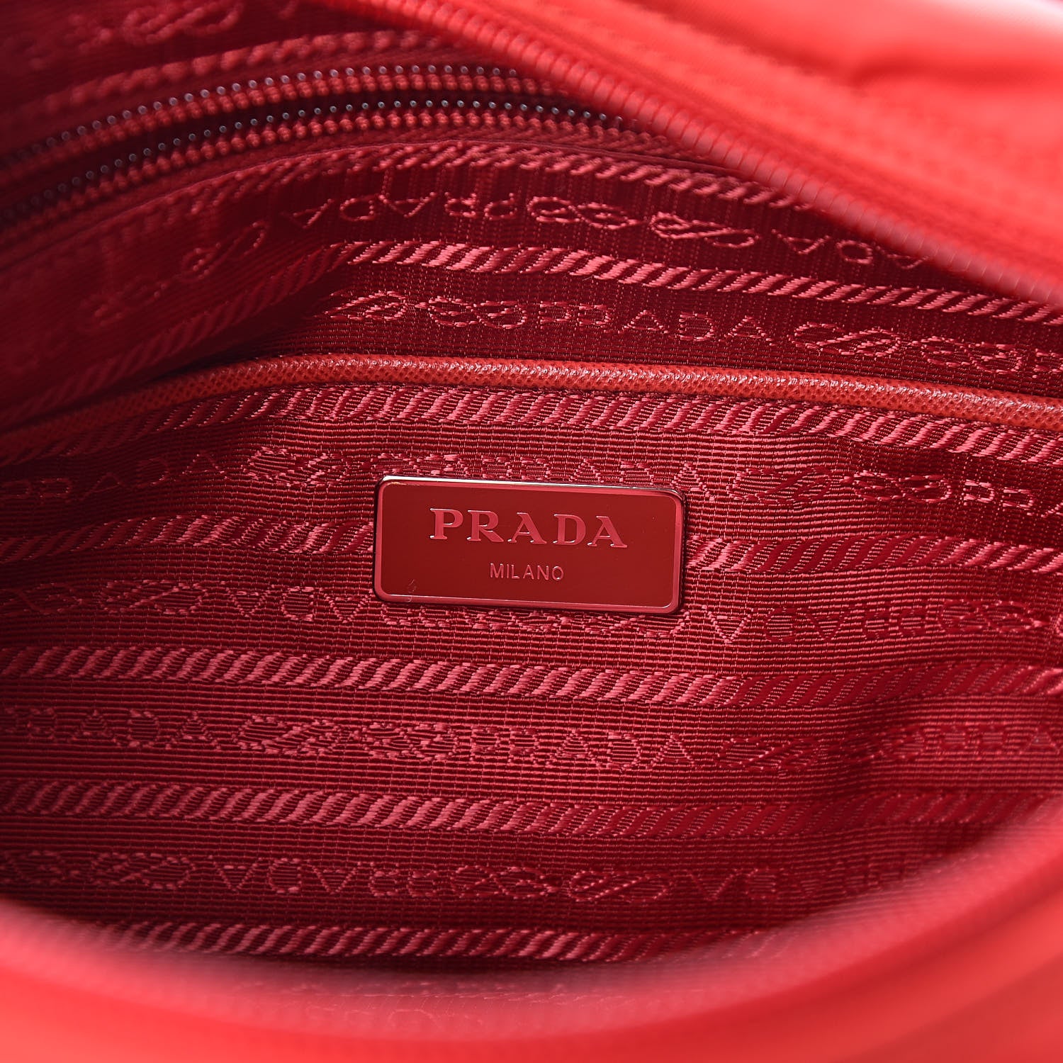 Prada Nylon Vela Sport Saffiano Messenger Bag Rosso 6 of 11