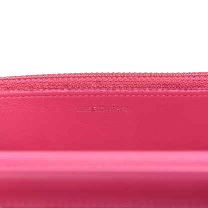 Chanel Lambskin Quilted Diamond CC Wallet On Chain WOC Pink 8 of 10