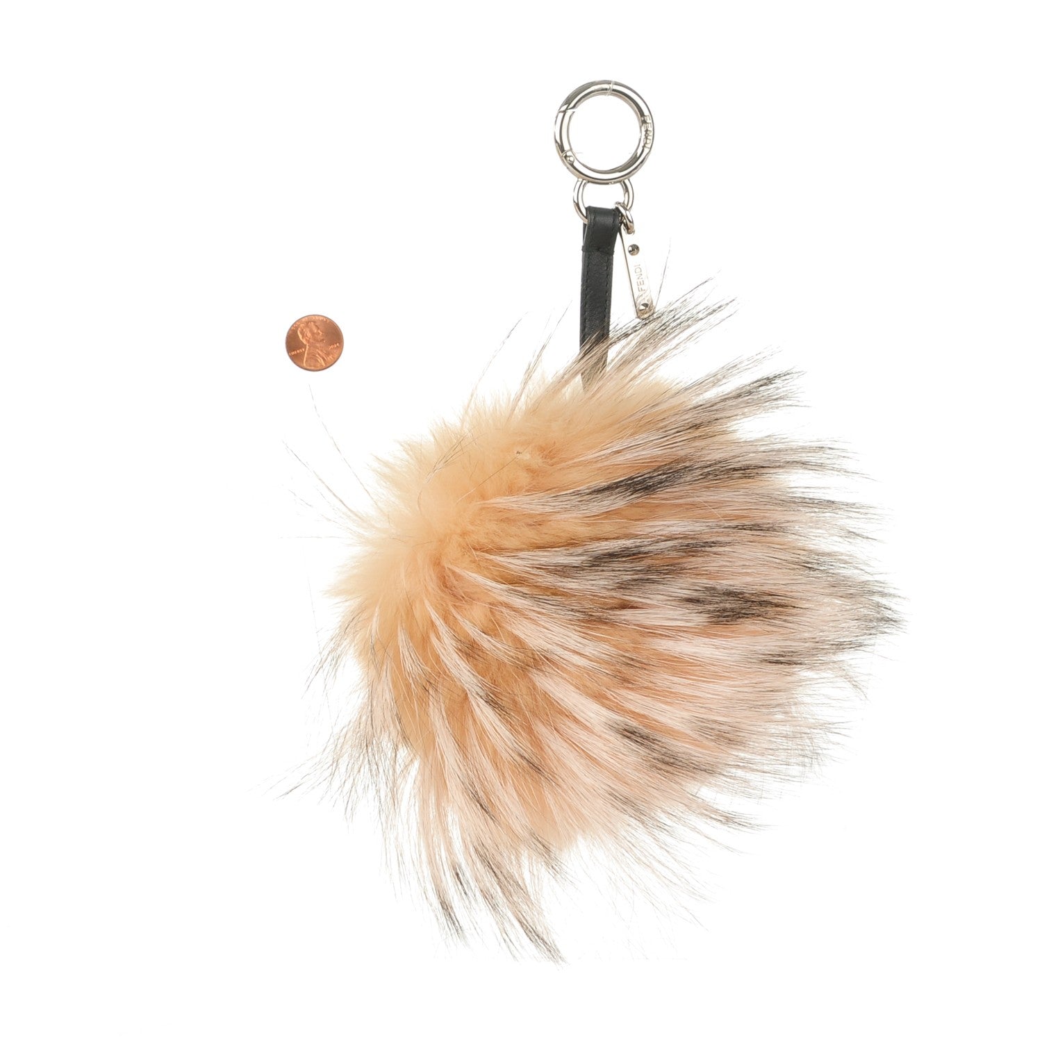 Fendi Fox Mink Rabbit Fur Vitello Flamingo Punchy Monster Bag Bug Charm Flamingo Rosa 2 of 4
