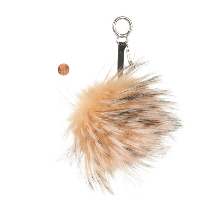 Fendi Fox Mink Rabbit Fur Vitello Flamingo Punchy Monster Bag Bug Charm Flamingo Rosa 2 of 4