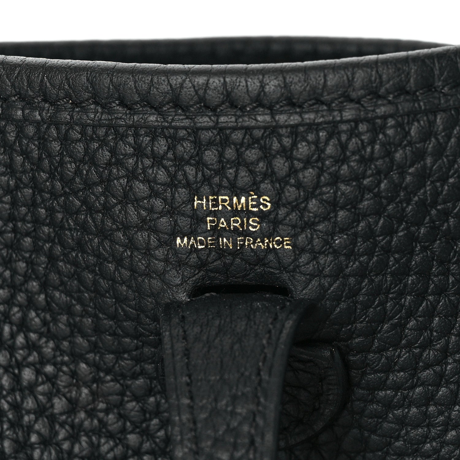 Hermes Taurillon Clemence Evelyne TPM Black 6 of 9