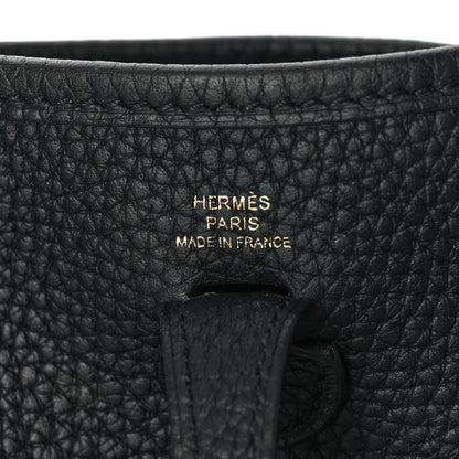 Hermes Taurillon Clemence Evelyne TPM Black 6 of 9