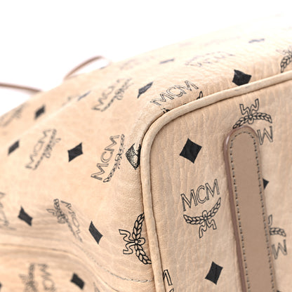 MCM Visetos Medium Liz Reversible Shopper Tote Beige 8 of 20