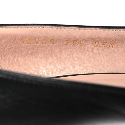 Gucci Malaga Kid GG Marmont Fringe 50mm Loafer Pumps 39.5 Black 10 of 14