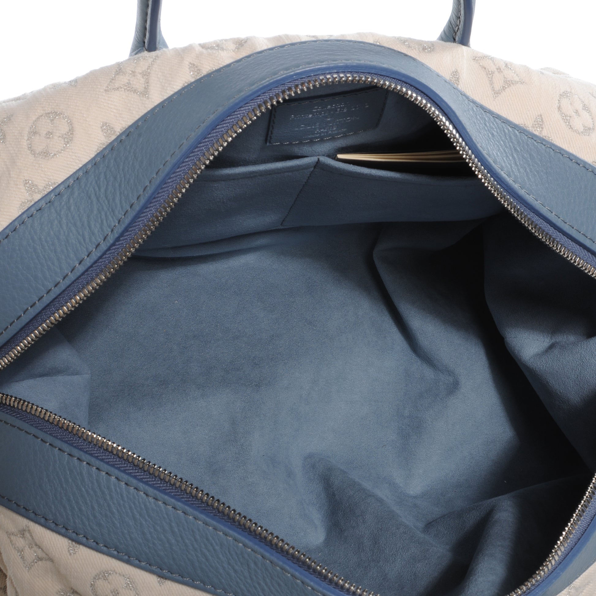 Louis Vuitton Denim Speedy Round Blue 7 of 7