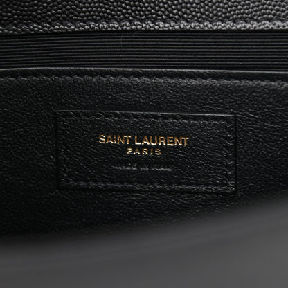 Saint Laurent Grain De Poudre Medium Classic Monogram Kate Satchel Black 6 of 8