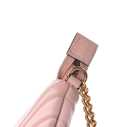 Gucci Calfskin Matelasse Mini GG Marmont Chain Bag Perfect Pink 13 of 19
