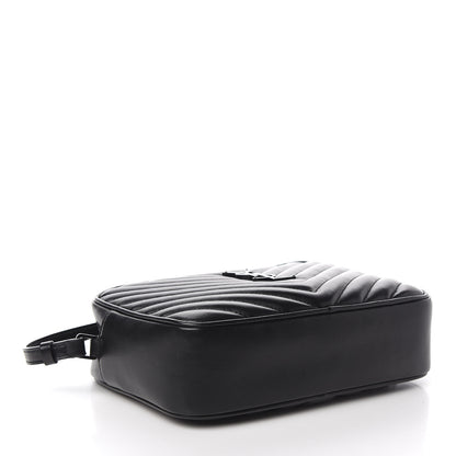 Saint Laurent Calfskin Matelasse Monogram Lou Camera Bag Black 3 of 14