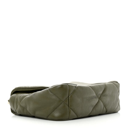 Chanel Lambskin Quilted Medium Chanel 19 Flap Khaki 4 of 11