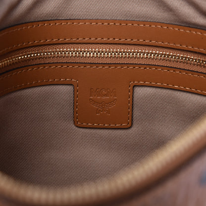 MCM Visetos Medium Crossbody Pouch Cognac 8 of 10