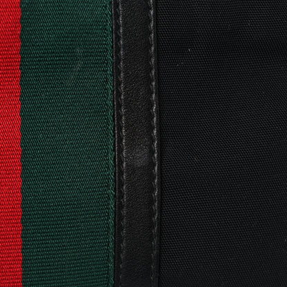 Gucci Canvas Web Viaggio Flight Bag Black 21 of 22