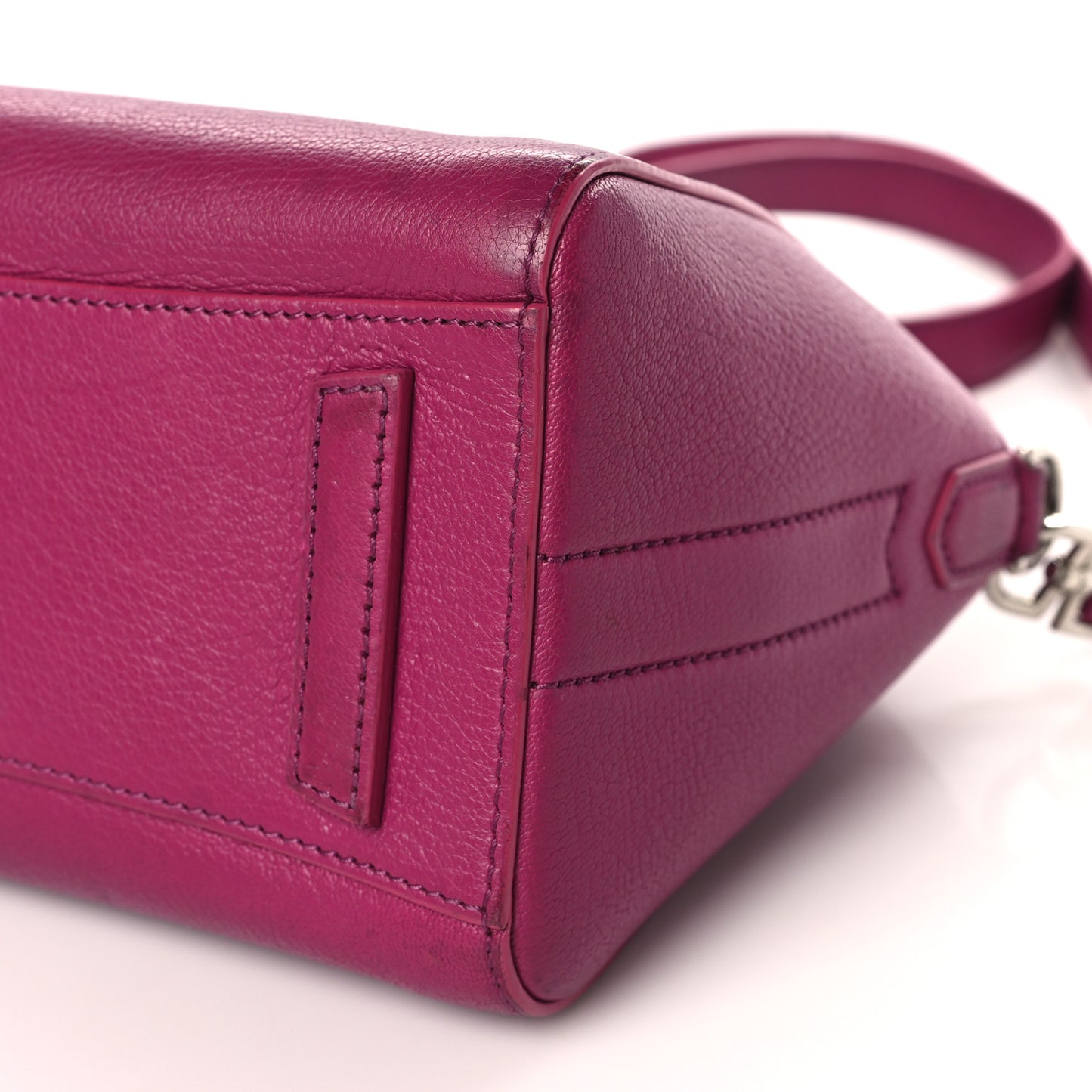 Sugar Goatskin Mini Antigona Fig Pink