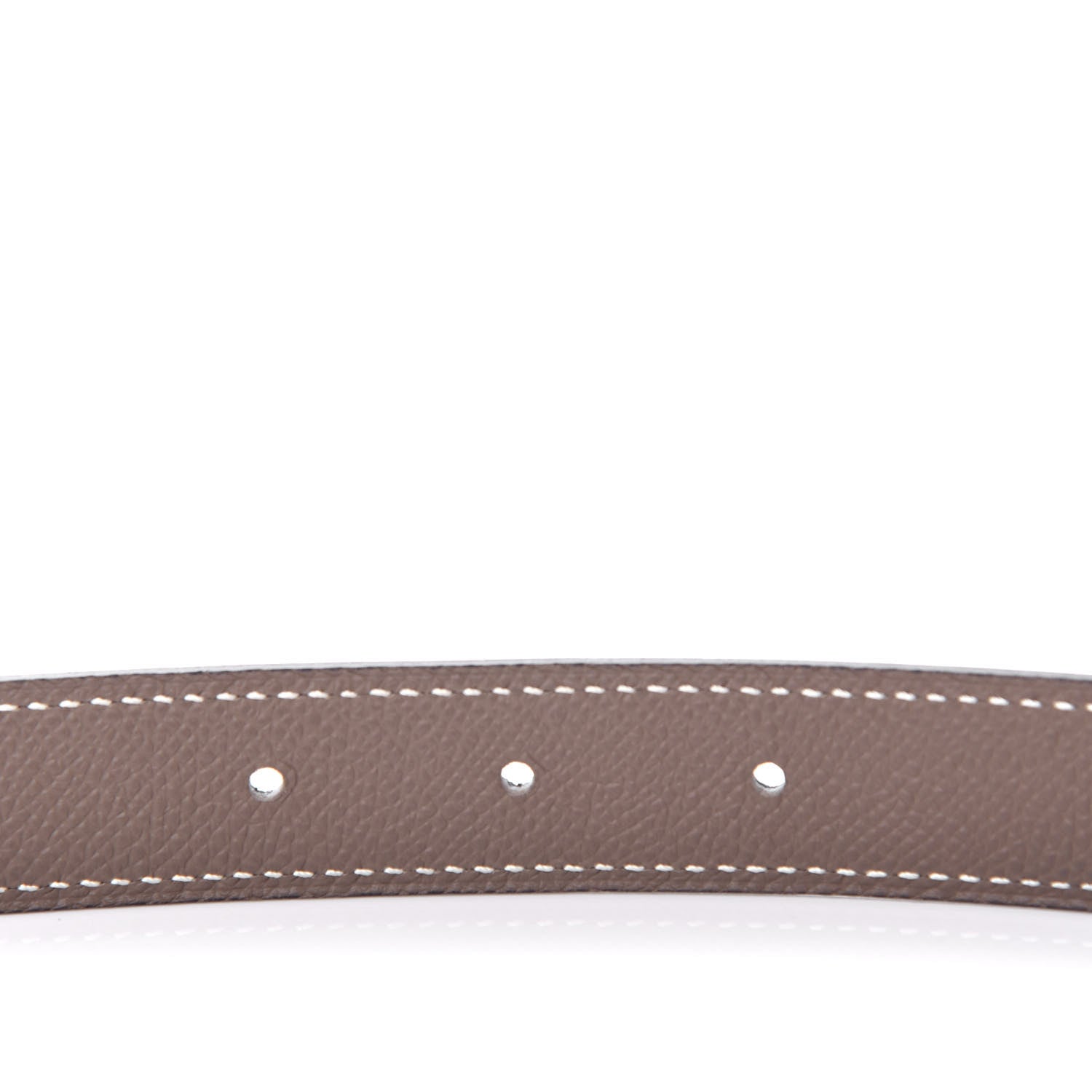 Hermes Swift Epsom 24mm Mini Constance H Belt 85 Black Etoupe 4 of 6