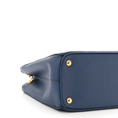 Prada Saffiano Small Galleria Double Zip Tote Bluette 10 of 13