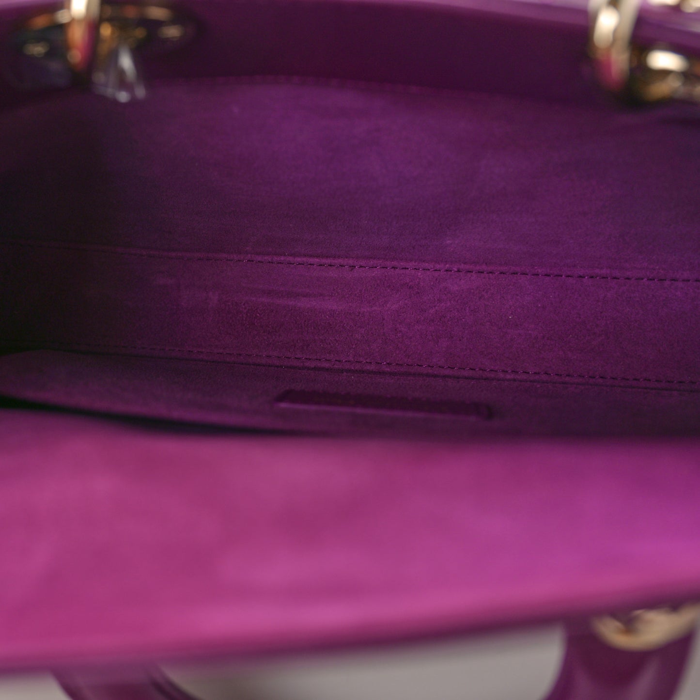 Lambskin Cannage Medium Lady D-Joy Purple