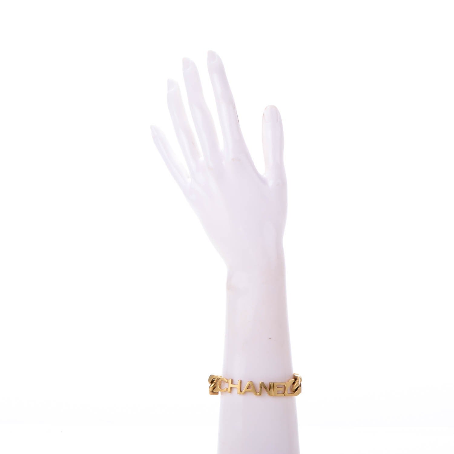 Chanel Chain Logo Bracelet Gold 2 of 5